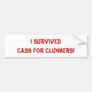 Search for no cash bumper stickers Clunkers