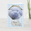 Search for hydrangea flowers cards Blue