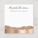 Search for earring card business cards Rose gold