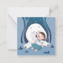 Search for polar bears note cards Winter