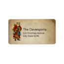 Search for old fashioned return address labels Red