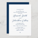 Search for bride and groom wedding invitations Navy blue