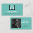 Search for football coach business cards Gridiron