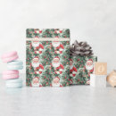 Search for vintage santa wrapping paper Green