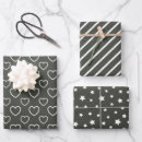 Search for black heart wrapping paper Dark