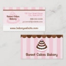 Search for cake bakery business cards Cupcakes