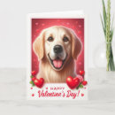 Search for golden retriever valentines day cards Dog