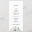 Search for watercolor wedding menus Garden