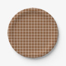 Search for brown gingham paper plates Gender neutral