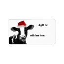 Search for reindeer antlers return address labels Xmas
