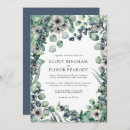Search for navy blue and sage green wedding invitations Eucalyptus