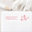 Search for 30 return address labels Typography
