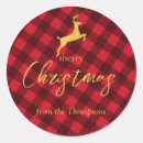 Search for red and black plaid stickers Xmas