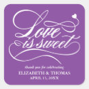 Search for love is sweet wedding stickers Elegant