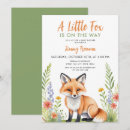 Search for watercolor fox baby shower invitations Gender neutral