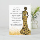 Search for dress birthday invitations Golden