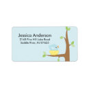 Search for baby bird return address labels Nest