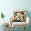 Search for turquoise and orange cushions Elegant