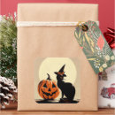 Search for black cat and pumpkin stickers Witch