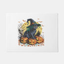Search for scary halloween doormats Black