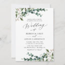Search for rustic greenery wedding invitations Green and white
