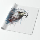 Search for eagles wrapping paper Flag