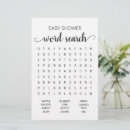 Search for word search games Baby shower