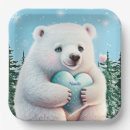 Search for polar bear plates Gender neutral baby shower