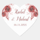 Search for heart shaped floral stickers Bride