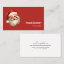 Search for santa claus business cards Retro
