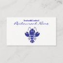 Search for dinner business cards Lobster
