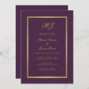 Search for gold purple engagement party invitations Elegant