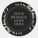 Search for geometric floral stickers Green and white