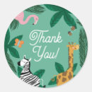 Search for jungle animal birthday party stickers Animals