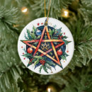 Search for pentagram christmas tree decorations Pagan