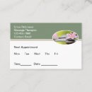 Search for massage therapy appointment cards Therapist