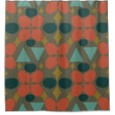 Search for 1960s pattern shower curtains Green