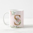 Search for monogrammed letter s mugs Botanical