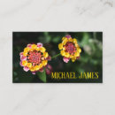Search for flower business cards Nature