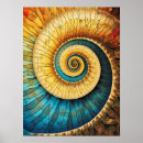 Search for golden ratio posters Fibonacci spiral