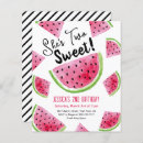 Search for watermelon 2nd birthday invitations Party