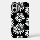 Search for cute black white floral pattern iphone cases Modern