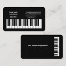Search for composer business cards Piano keys