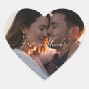 Search for photo wedding stickers Love and thanks