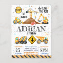 Search for kids construction birthday cards Boy
