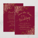 Search for burgundy wedding save the dates Without photo
