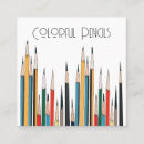 Search for pencils business cards Teacher