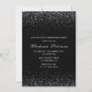 Search for black and silver christmas invitations Glitter