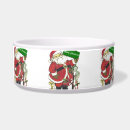 Search for santa claus pet bowls Red