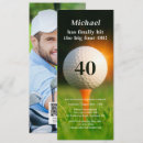 Search for golf 40th birthday invitations Forty